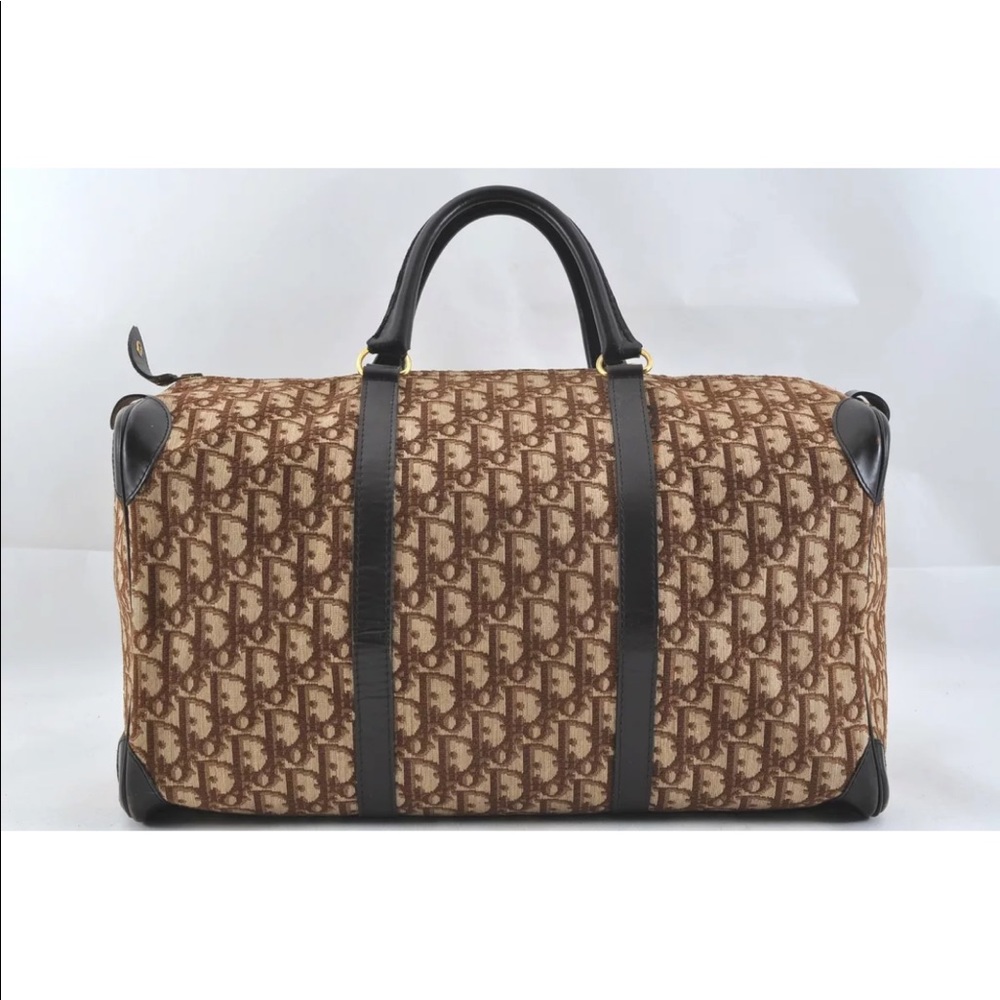 Authentic Christian Dior Trotter Hand Boston Bag